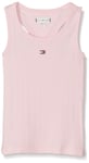 Tommy Hilfiger Baby Girls' Solid Wide Rib Vest, Pink (Almond Blossom 634), 86