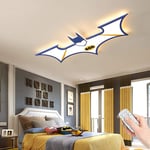 WJLL LED Ceiling Light Batman Decor Ceiling Lamp Dimmable with Remote Control Modern Acrylic Lamp Living Room Bedroom Dining Room Study Boy Girl Children's Room Chandelier,Blue