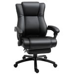 Executive Home Office Chair High Back PU Leather Recliner