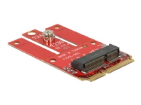 DeLOCK Mini PCIe &gt M.2 Key E slot - Lagringsenhet - M.2 - 1 kanal - M.2-kort - PCIe-minikort
