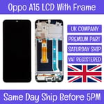 Oppo A15 CPH2185 LCD Display Screen Touch Digitizer Replacement W Frame