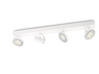Philips Warmglow Led Clockwork Tak-/Väggspotlight 4 X, Utanpåliggande Spotlight, Glödlampan/-Lamporna Kan Inte Bytas Ut, 4 Lampor, Led, 18 W, 2700 K