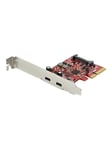 StarTech.com PCIe USB 3.1 Card - 2x USB C 3.1 Gen 2 10Gbps - PCIe Gen 3 x4 - ASM3142 Chipset - USB Type C PCI Express Card - USB adapter