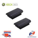 2x Battery Back Holder Pack Shell Cover For Xbox 360 Wireless Controller Black