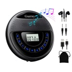 Gueray CD Player Portable with Speaker & Headphones & 1400mAh Rechargeable Battery Personal CD Player Support Memory Function Anti-Skip Protection LCD Display with AUX Cable for Children Audio books
