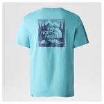 The North Face Mens S/S Redbox Celebration Tee (Blå (REEF WATERS/SUMMIT NAVY) Large)
