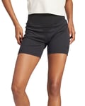 adidas Originals Lounge Ribbed High-Waist Bike Shorts - Black