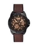 Fossil Bronson Mens Brown Watch ME3219 Leather - One Size