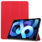 Apple iPad Air 5 (10.9" 2022) Tri-Fold PU Case Red