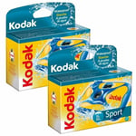 2x Kodak Sport - Underwater / Waterproof 35mm Single-use Film Camera