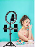 Ring Fill Light Network Anchor Whitening and Bright Muscle Camera Phone Video 50Cm Desktop Stand + 26Cm Bright Muscle Supplement Light + Three Seats