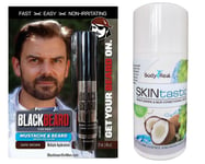 Blackbeard Beard Mens Temporary Colour DARK BROWN + Vegan Moisturising Cream