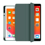 ZOYU 10.2 Inch Case for iPad 9th 8th/7th Case with Pencil Holder, Auto Sleep/Wake, Trifold Stand Cover Smart Soft TPU Back Cover for 2021/2020/2019 iPad 10.2 Inch Case - Dark Green