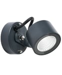 Moss 6163 veggspot IP65, dimbar LED 3000K 686lm, Grafitt (RAL7016)