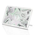 Marble Effect Light Gray Green Classic Fridge Magnet - Modern Art Gift #14353