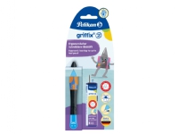 Pelikan griffix lär-skriva-penna Neon Black för högerhänta, ergonomisk greppzon, klickmekanism, - 1 st (821070)