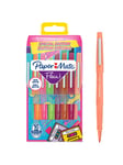 Paper Mate Flair filtspetspennor | Mediumspets (0,7 mm) | Retrofärger | 16 stycken
