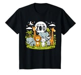 Youth Cute jungle safari animals balloons tee, Off To The Zoo T-Shirt