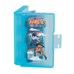 Konix Naruto Shippuden Boîtier de protection et transport pour cartouches de jeux Nintendo Switch - 24 rangements - Motif Naruto et Sasuke - Bleu
