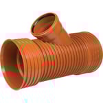 K2 ID DN200 x 160 mm PP-grenrör för att slät spets