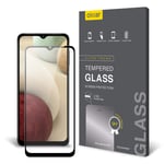 Olixar for Samsung Galaxy A12 Screen Protector Tempered Glass - Shock Proof, Anti-Scratch, Anti-Shatter, Bubble Free, Clear HD Clarity Full Coverage Case Friendly - Easy Application