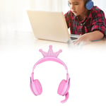 Kids BT Headphones Crown Multifunction Wireless And Wired Girls Headset With Mic