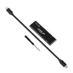 Black C to C Cable Adaptateur pour disque dur USB 3.1 vers M.2, pour NGFF SSD, carte HDD, câble Type de boîtier-C, pour 2230/2242/2260/2280 m2