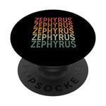 Retro Sur Mesure Prénom Nom Zephyrus PopSockets PopGrip Interchangeable