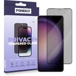 FoneKit Privacy+ Full Cover -panssarilasi, Galaxy S23 FE, musta