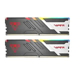 Patriot Viper Venom RGB DDR5 32 Go (2 x 16 Go) 6800 MHz UDIMM Kit de mémoire de Jeu de Bureau - PVVR532G680C34K