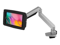 Compulocks Galaxy Tab A8 10.5" Space Enclosure Articulating Arm Mount - Monteringssats (Vsa-Adapter, Hölje, Vridbar Arm, Montering På Skrivbord) - Justerbar Arm - För Surfplatta - Låsbar - Höggradig Aluminium - Svart, Silver - Skärmstorlek: 10.5" -