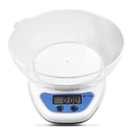 Youyijia Digital Kitchen Scales Weighing Scales LCD Electronic Household Food Scales Postal Weighing Tare Function LCD Display for Baking and Cooking 5KG/1g