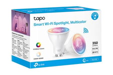 Tapo L630 - LED-spotlight - GU10 - 3.7 W - 16 miljoner färger/justerbar vit - 2200-6500 K (paket om 2)