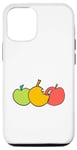 iPhone 12/12 Pro Red Yellow Green Cartoon Apples Case