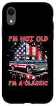 Coque pour iPhone XR I'm Not Old I'm Classic American Truck USA Flag Car