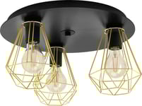 Tarbes Plafond 45cm Svart/Mässing