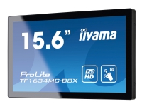 iiyama ProLite TF1634MC-B8X - LED-skjerm - 15.6 - åpen ramme - berøringsskjerm - 1920 x 1080 Full HD (1080p) @ 60 Hz - IPS - 450 cd/m² - 700:1 - 25 ms - HDMI, VGA, DisplayPort - svart, matt