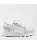 Puma RS 2.0 Base Mens Synthetic Lace Up Trainers 374012 02 - Off-White - Size UK 5