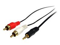 StarTech.com Câble jack audio de 3,5 mm vers double sortie RCA de 1,8 m - Cordon stéréo auxiliaire vers 2 prises RCA - M/M (MU6MMRCA) - Câble audio - mini-phone stereo 3.5 mm mâle pour RCA x 2...