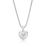 Blicher Fuglsang Halsband hjärta silver med kedja 45cm
