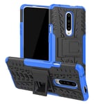 NOKOER Case for OnePlus Nord, 2 in 1 PC TPU Cover Armure Phone Case [Heavy Duty] Vertical bracket Cover [Shockproof] [Anti-fall] [Non-slip] Case - Blue