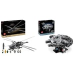LEGO 10327 Icons Dune Atreides Royal Ornithopter, Model Kit for Adults to Build & Star Wars Millenium Falcon 25th Anniversary Set for Adults