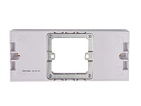 Schneider Electric - Boîtier arrière moulé blanc exclusif à bords carrés (EWM) - Dispositifs de câblage de 25 mm de profondeur - Conçu pour une installation avec des accessoires de câblage à bord