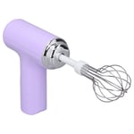 (Purple)2pcs Mixing Whisk Wide In Utility Cordless Design Electric Egg Beater