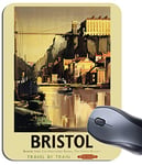 Funkyzilla Bristol Railways Vintage Poster Mouse Mat. Classic Train memorabilia Mouse pad