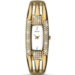 SEKSY 2379 Ladies Gold Tone Crystal Encrusted Bezel Bracelet Watch RRP £99.99