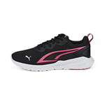 PUMA Unisex All-Day Active Sneaker, Black-Sunset Pink White, 5.5 UK