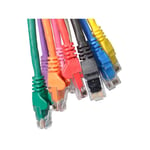 Bluecharge Direct 10m Cat6 Network Cable Ethernet Snagless LAN UTP LSOH LSZH Patch Lead PURPLE