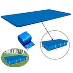 ZHENN Pool Cover Solar Rectangular Cover Heating Blanket Grommets Bundle for In-Ground and Above-Ground Swimming Pools Place Bubble-Side Down in Pool Blue,260x170x61cm