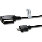 Vhbw - Câble de connection ami pour micro-USB avec système mmi compatible avec vw Bora, Caddy, Eos, Golf, Jetta, mdi, New Beetle, Passat, Phaeton